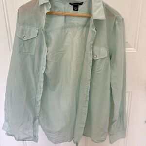 victoria’s secret mint green summer blouses